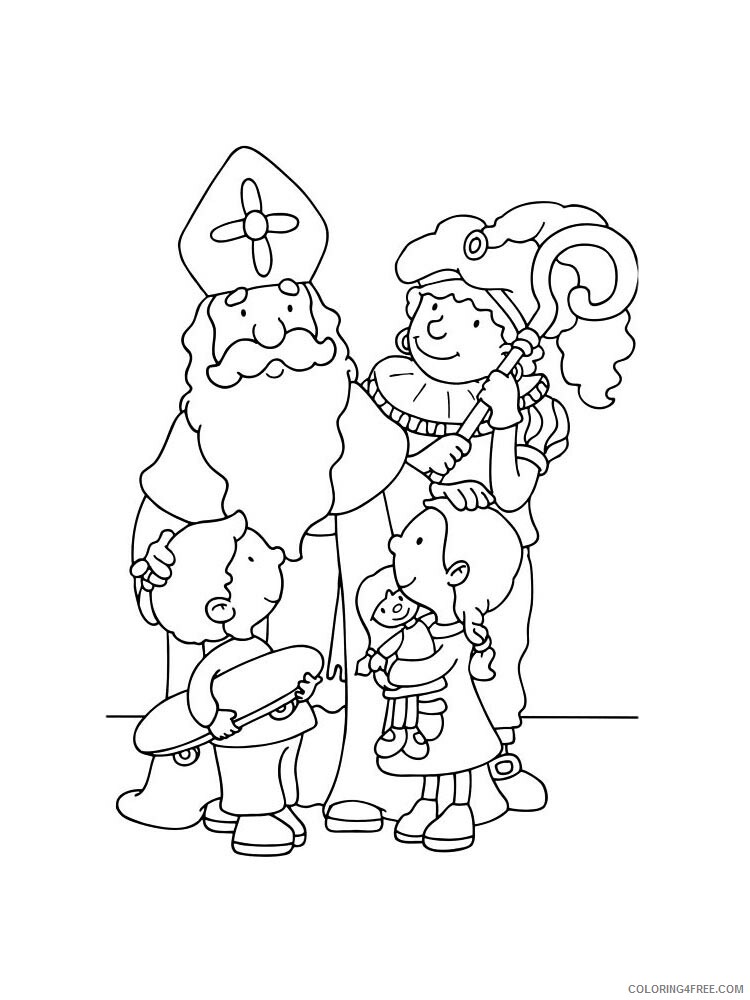 Saint Nicholas Coloring Pages Saint Nicholas 9 Printable 2021 5174 Coloring4free