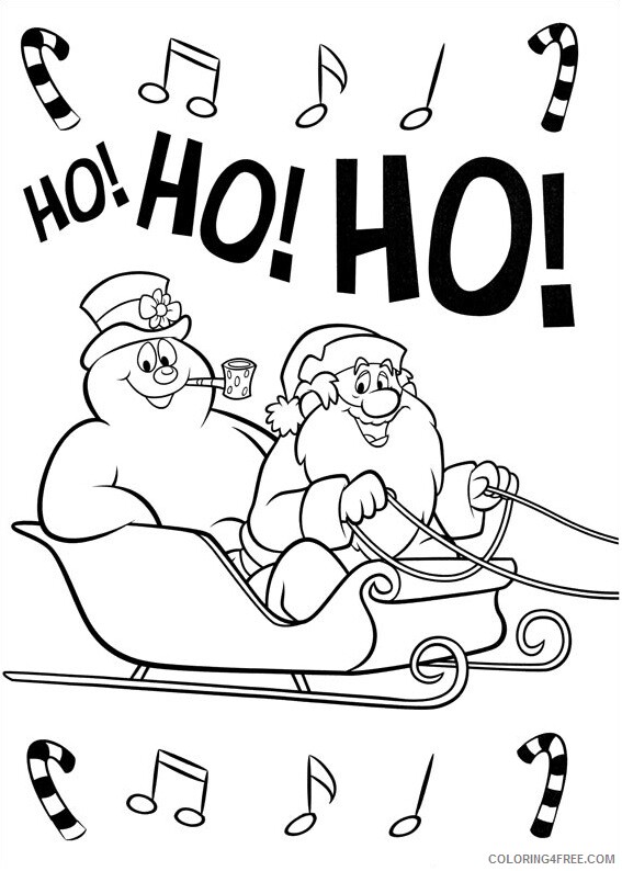 Santa Claus Coloring Pages frosty and santa claus Printable 2021 5194 Coloring4free