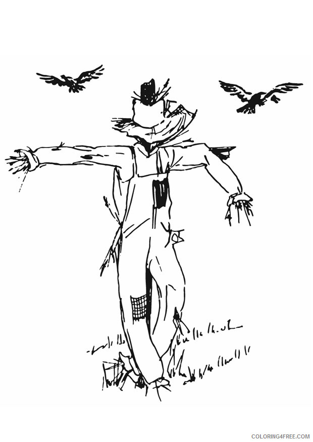 Scarecrow Coloring Pages Scarecrow Pictures Printable 2021 5207 Coloring4free