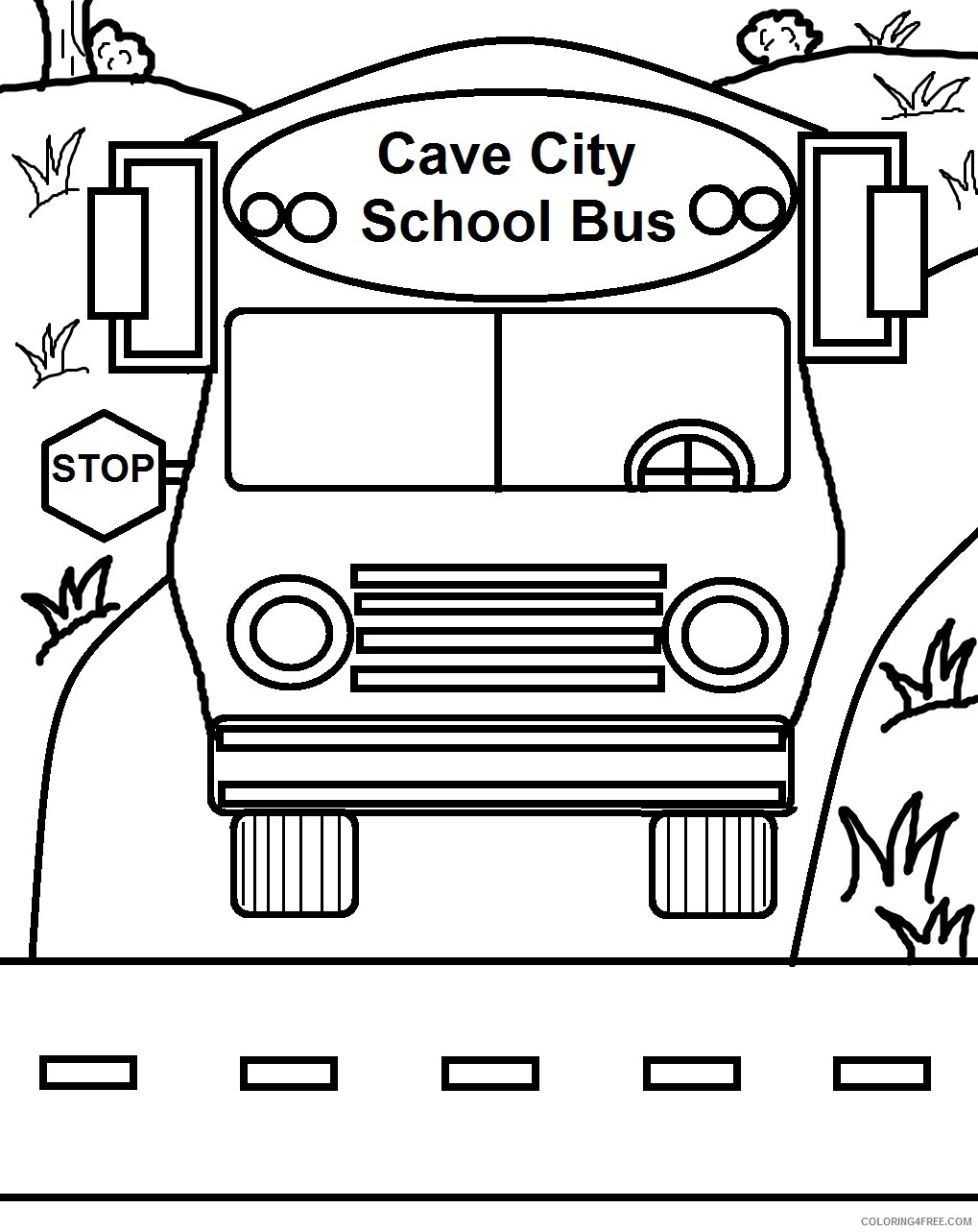 School Bus Coloring Pages Printable School Bus Printable 2021 5274 Coloring4free