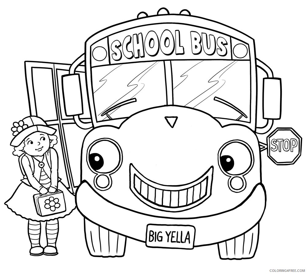 School Bus Coloring Pages School Bus Pictures Printable 2021 5279 Coloring4free