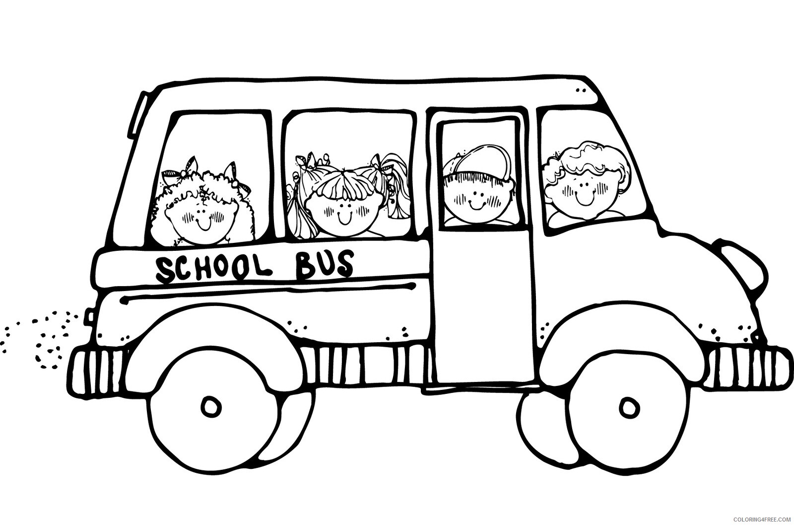 School Bus Coloring Pages School Bus Printable 2021 5276 Coloring4free