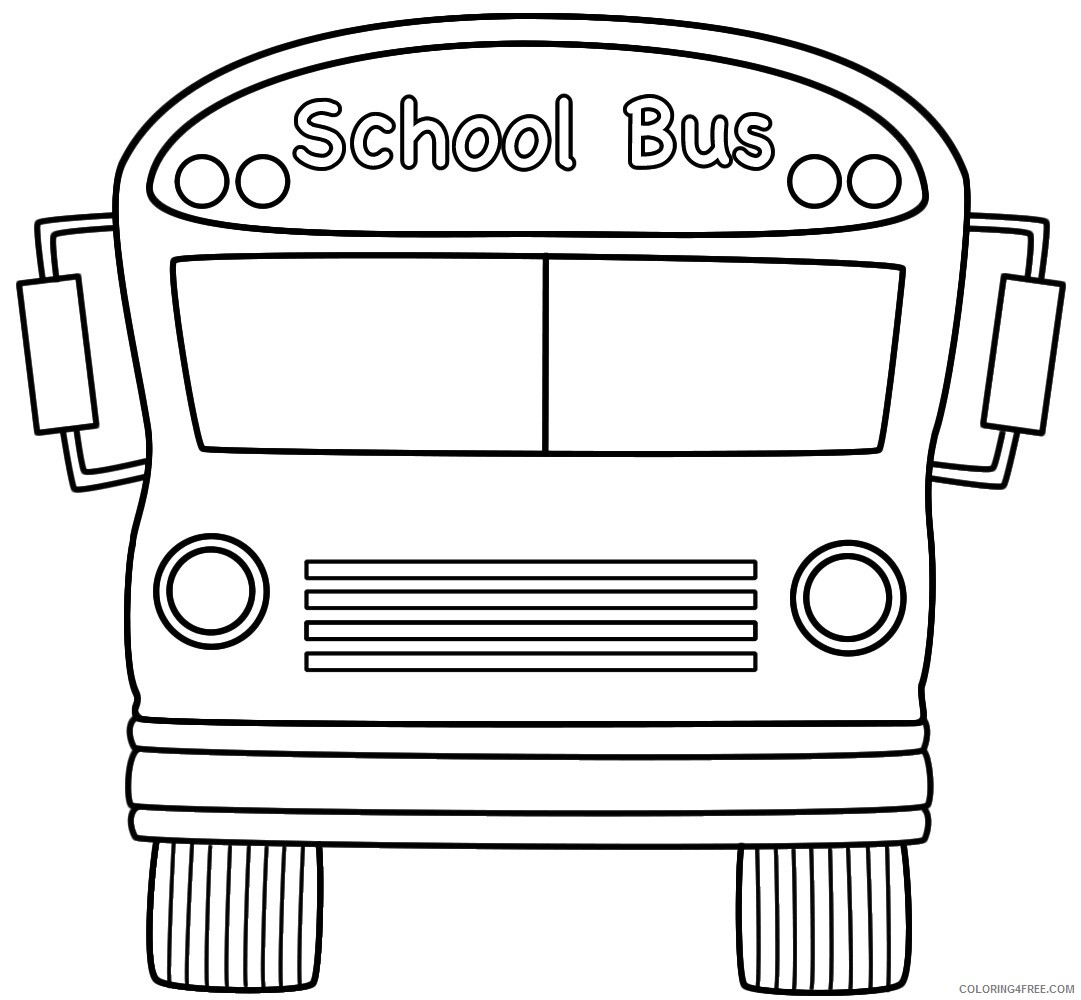 School Bus Coloring Pages School Bus Printable 2021 5280 Coloring4free