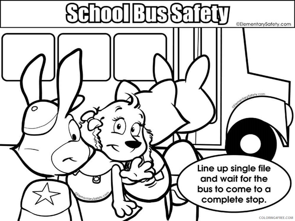 School Bus Coloring Pages educational school bus safety 3 Printable 2021 5270 Coloring4free