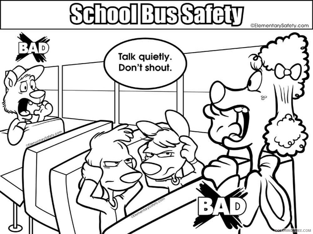 School Bus Coloring Pages educational school bus safety 5 Printable 2021 5272 Coloring4free