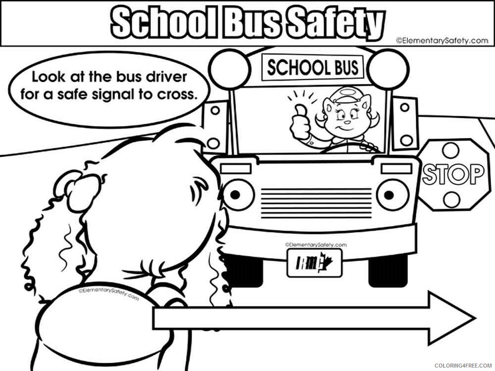 School Bus Coloring Pages educational school bus safety 6 Printable 2021 5273 Coloring4free
