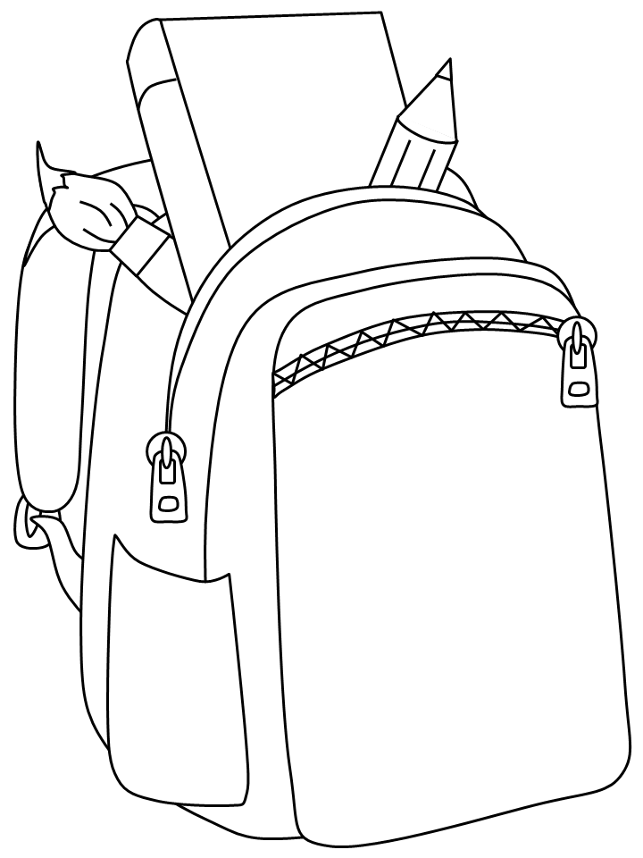 School Coloring Pages backpack Printable 2021 5243 Coloring4free