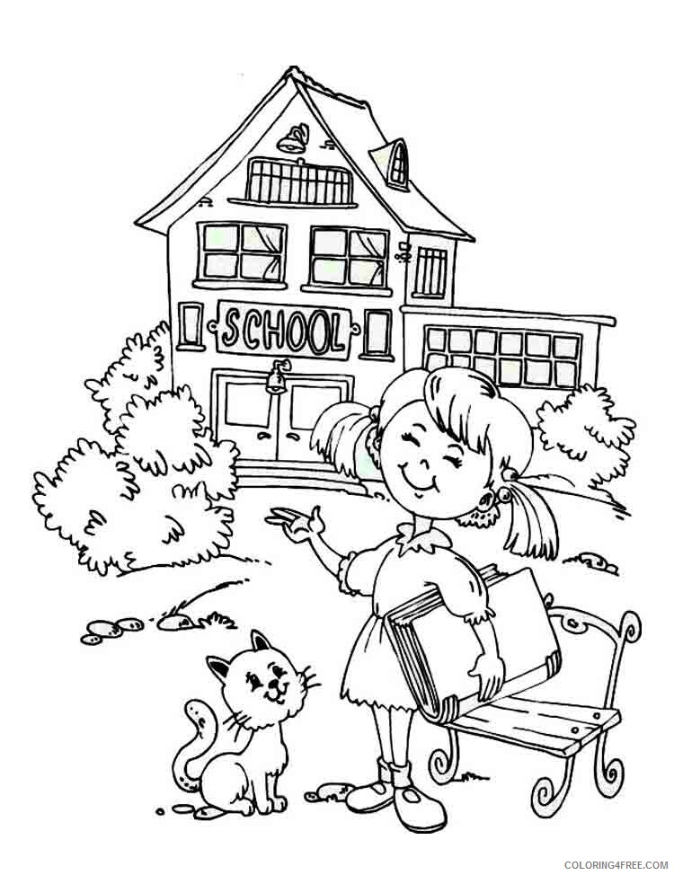 School Coloring Pages school 2 Printable 2021 5257 Coloring4free