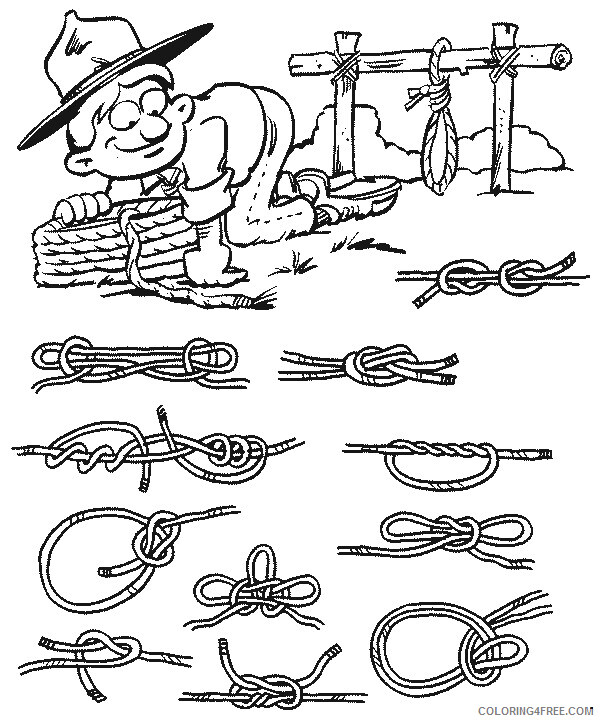 Scout Coloring Pages scouting XzHFP Printable 2021 5305 Coloring4free