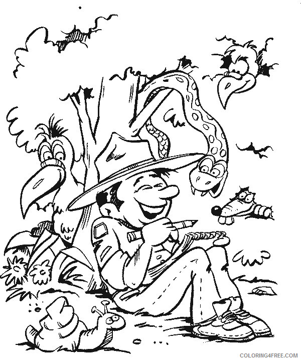 Scout Coloring Pages scouting ifZKv Printable 2021 5295 Coloring4free