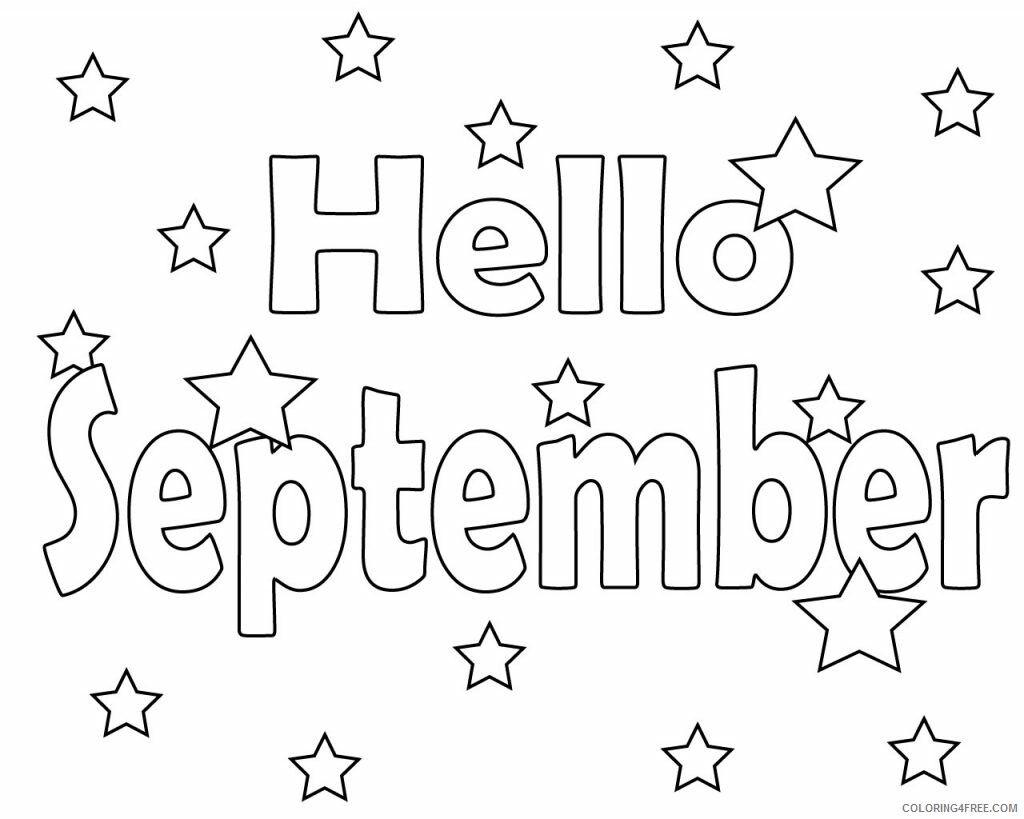 September Coloring Pages Hello September Printable 2021 5309 Coloring4free