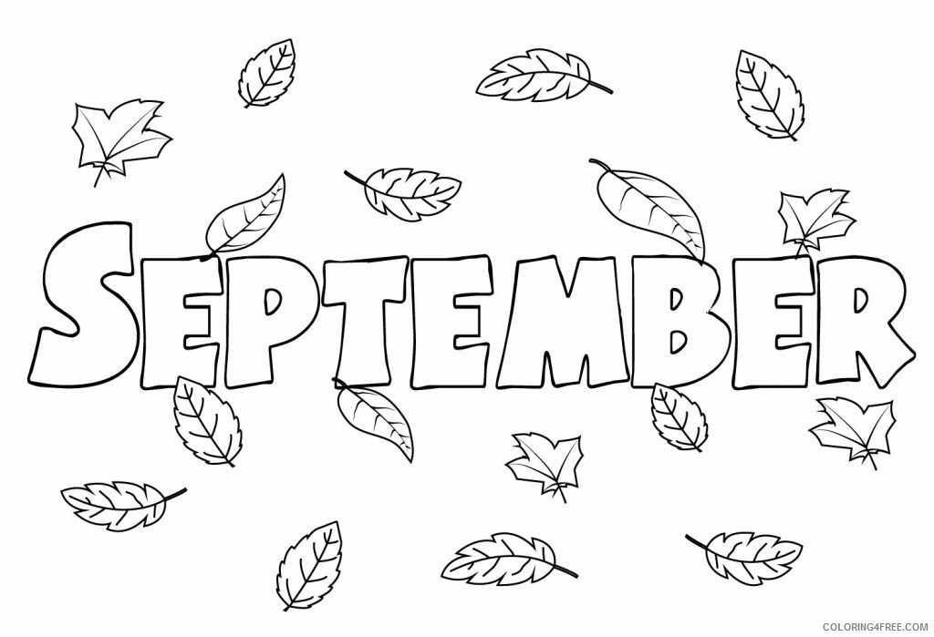 September Coloring Pages Printable September Printable 2021 5310 Coloring4free