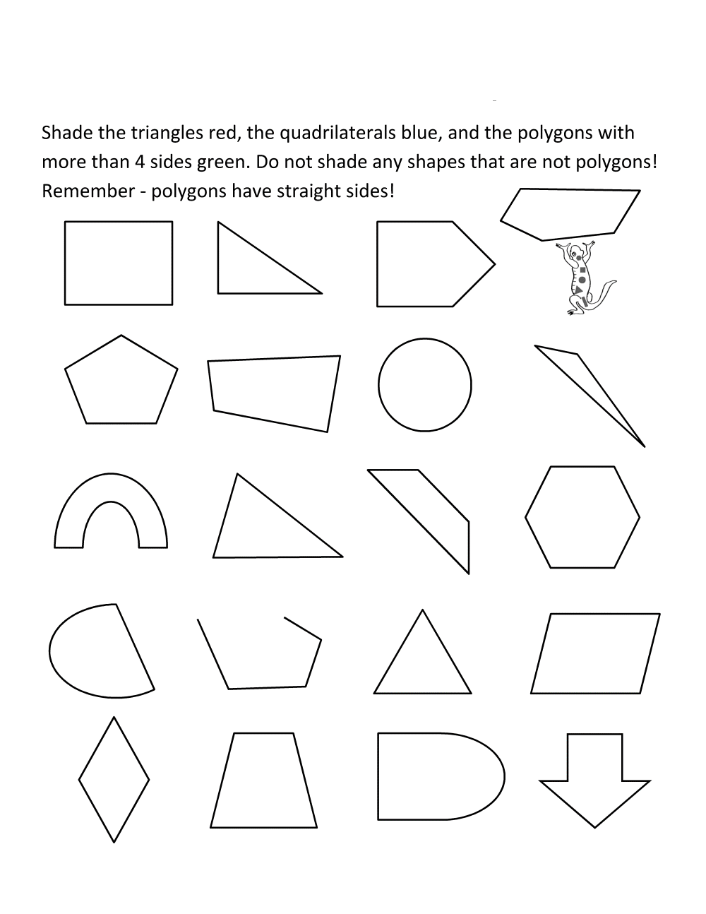 Shape Coloring Pages Homeschool Shapes Worksheet Printable 2021 5317 Coloring4free