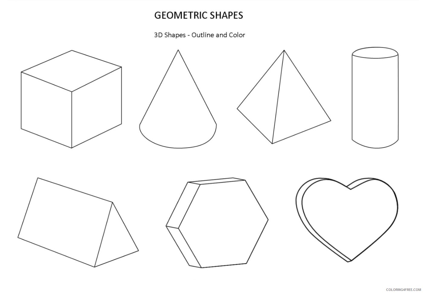Shape Coloring Pages Shape Printable 2021 5321 Coloring4free