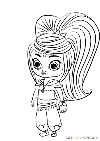 Shimmer and Shine Coloring Pages Free Shimmer and Shine Printable 2021 5329 Coloring4free