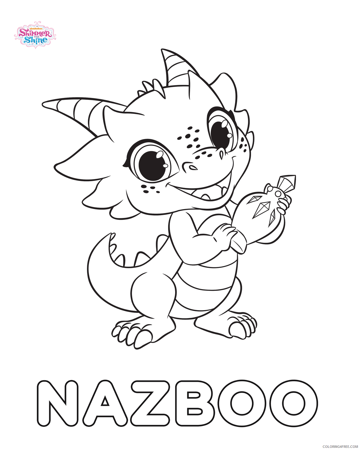 Shimmer and Shine Coloring Pages Nazboo Shimmer and Shine Printable 2021 5338 Coloring4free