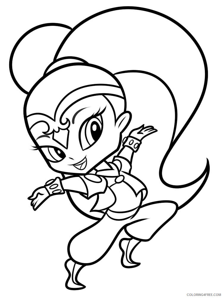 Shimmer and Shine Coloring Pages Shimmer and Shine Printable 2021 5365 Coloring4free