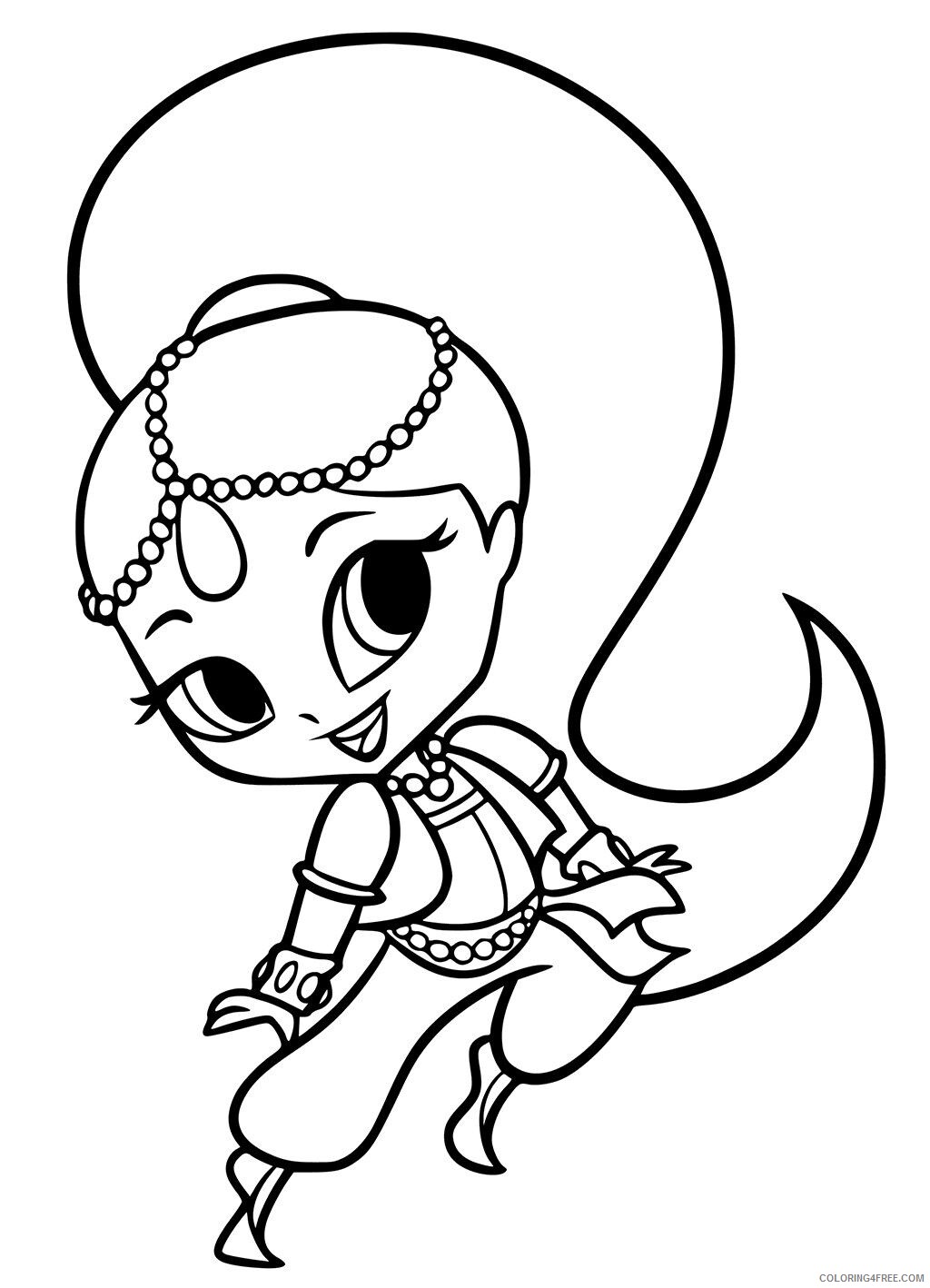 Shimmer and Shine Coloring Pages full_book ideas sheet picture ideas Printable 2021 Coloring4free