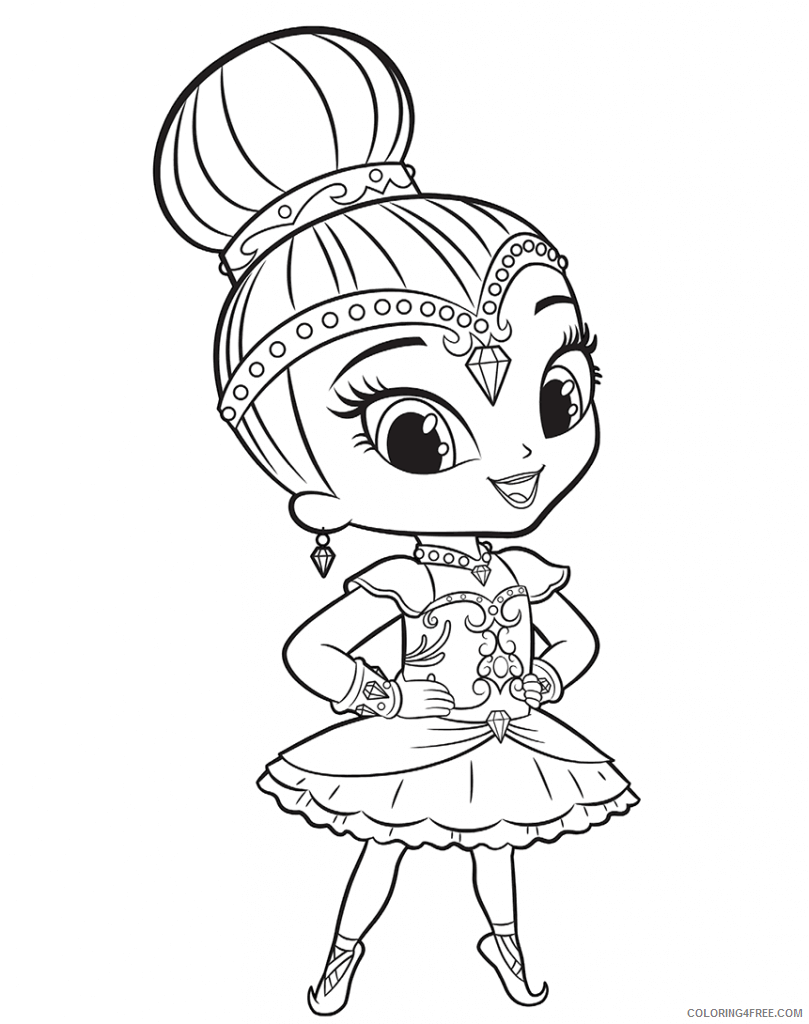 Shimmer and Shine Coloring Pages images for shimmer and shine Printable 2021 5333 Coloring4free