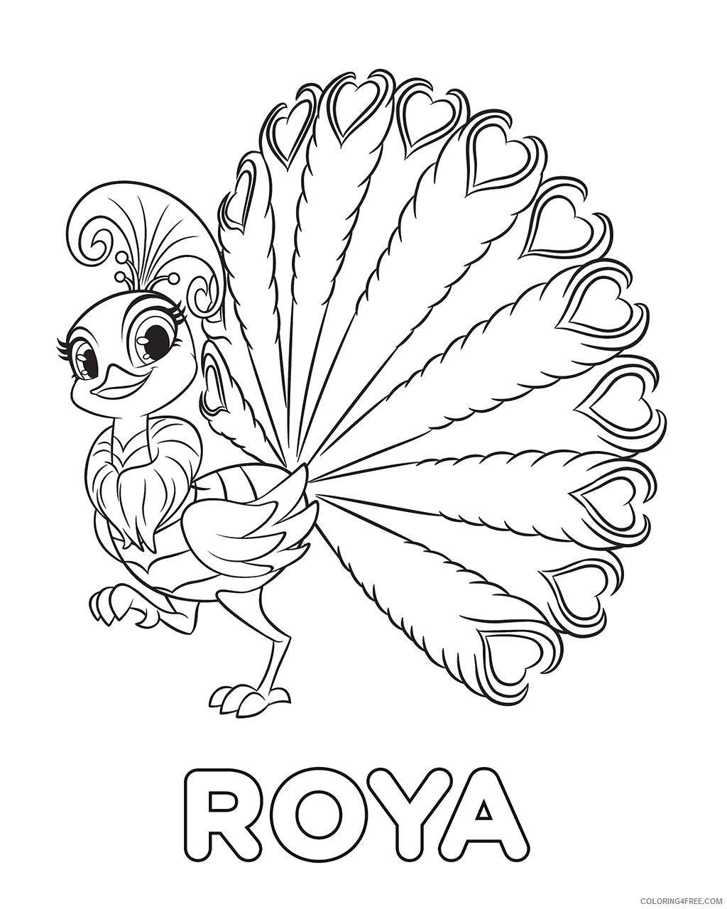 Shimmer and Shine Coloring Pages roya shimmer and shine Printable 2021 5340 Coloring4free
