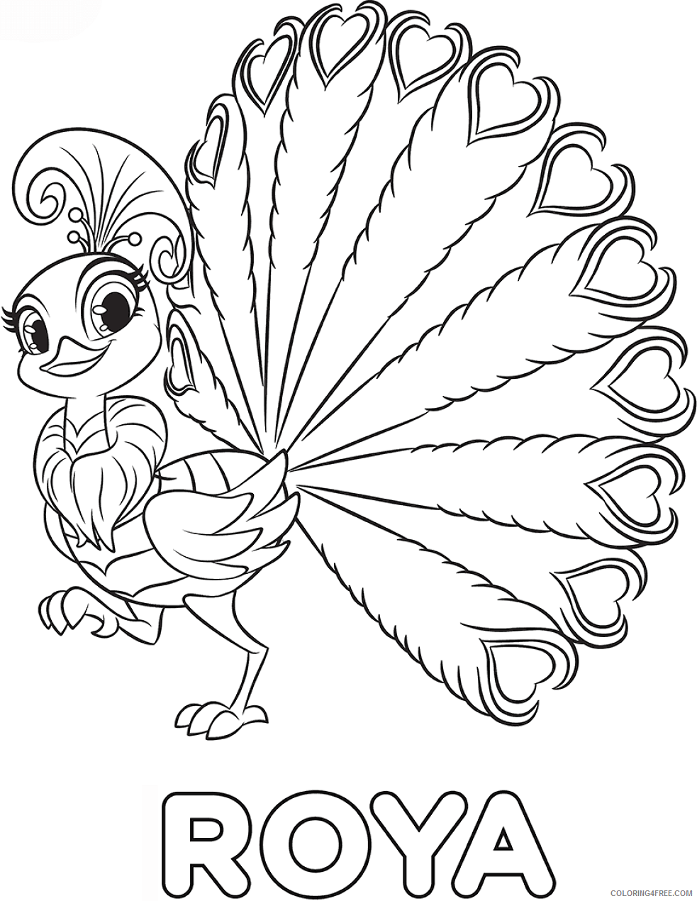 Shimmer and Shine Coloring Pages roya_in_shimmer_and_shine Printable 2021 5339 Coloring4free