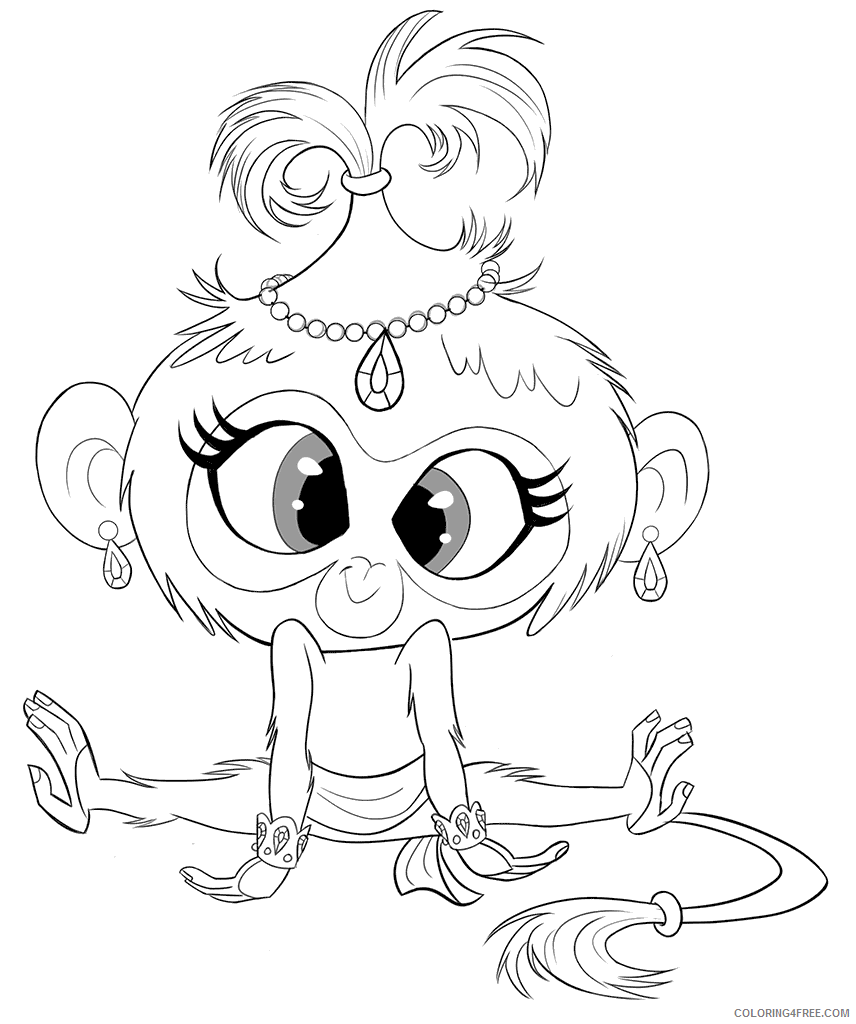 Shimmer and Shine Coloring Pages shimmer and shine 1 Printable 2021 5345 Coloring4free