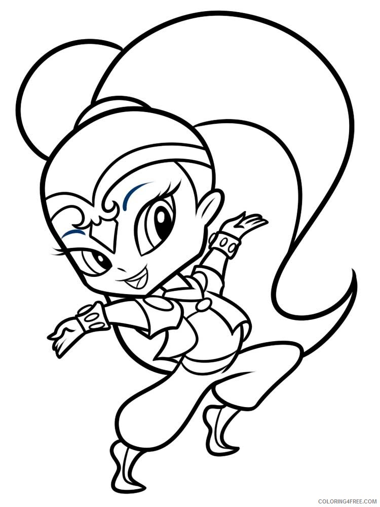 Shimmer and Shine Coloring Pages shimmer and shine 2 Printable 2021 5357 Coloring4free