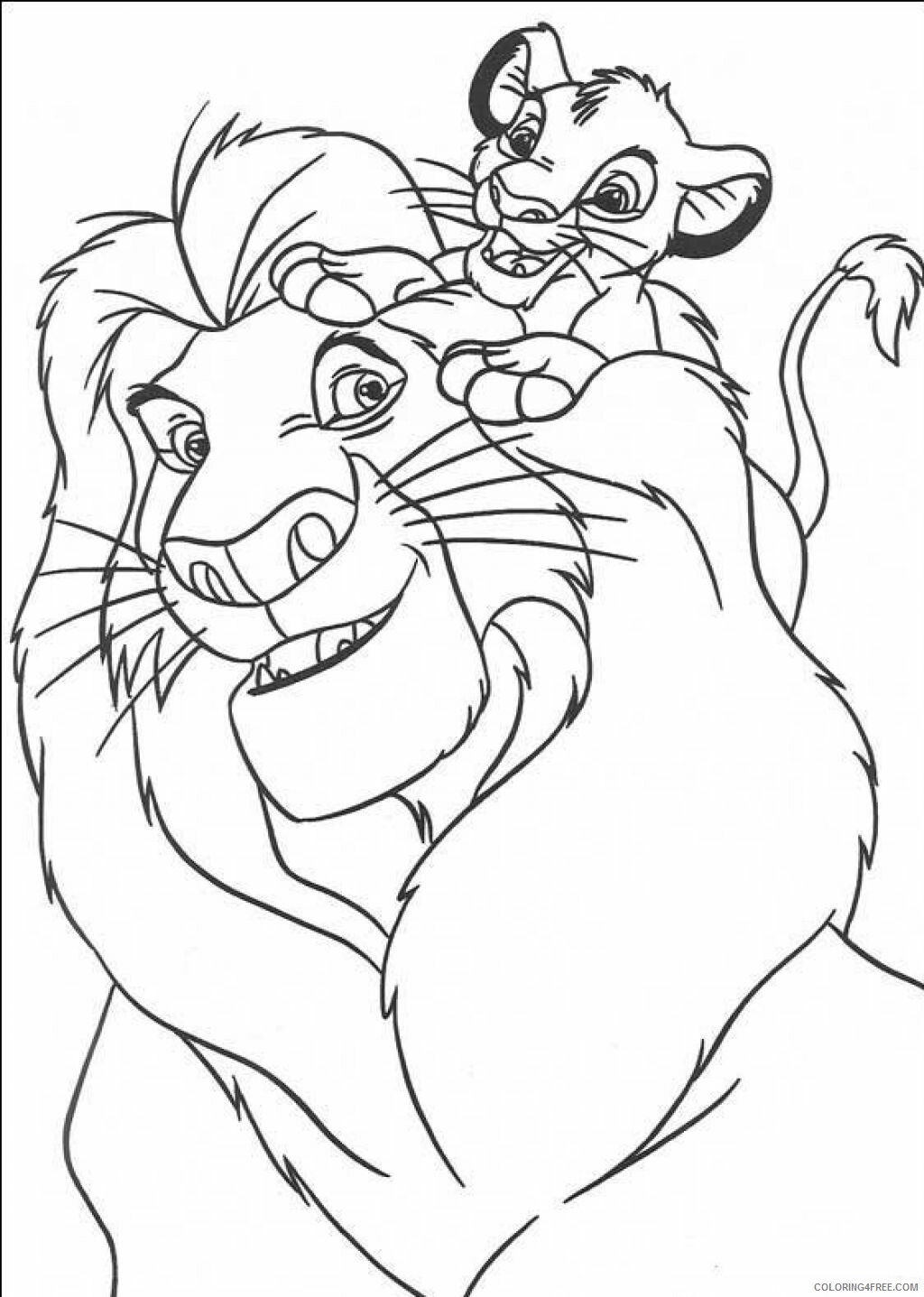 Simba Coloring Pages Simba For Printable 2021 5407 Coloring4free