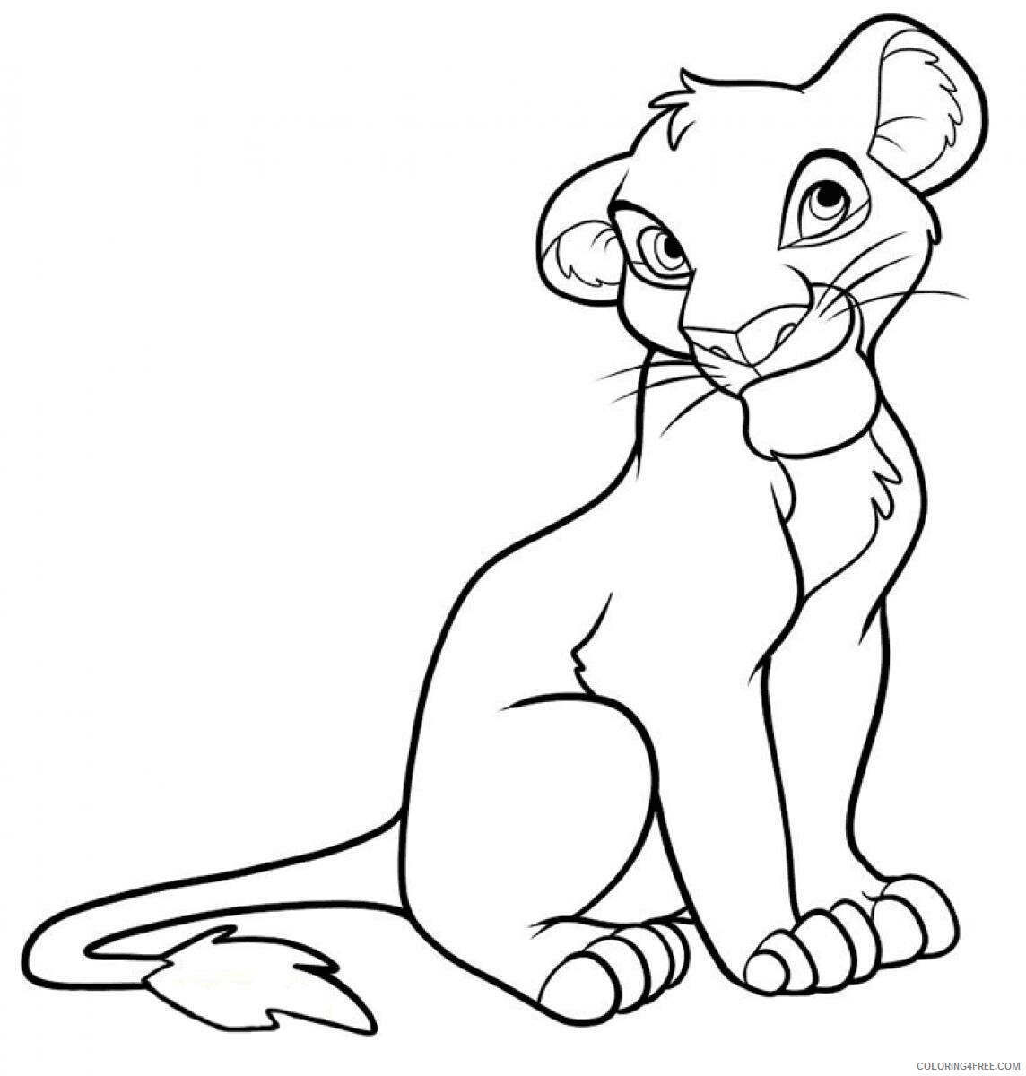 Simba Coloring Pages Simba Images Printable 2021 5408 Coloring4free