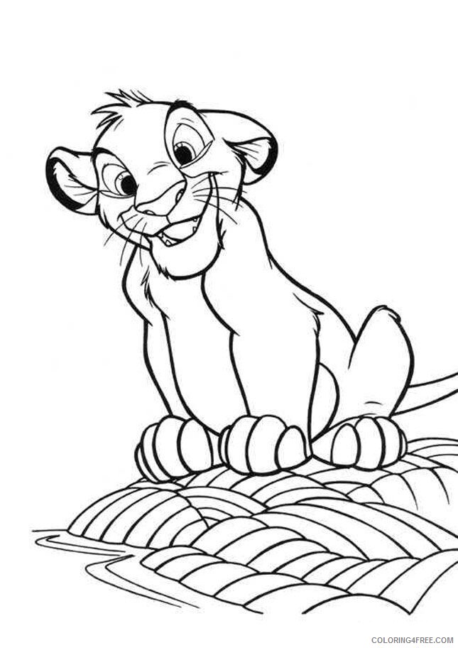 Simba Coloring Pages Simba for Kids Printable 2021 5406 Coloring4free