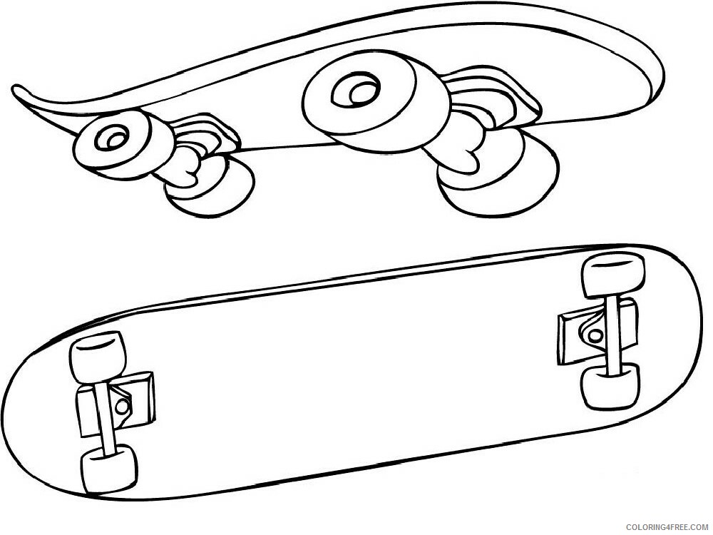 Skateboarding Coloring Pages Skateboarding 11 Printable 2021 5446 Coloring4free