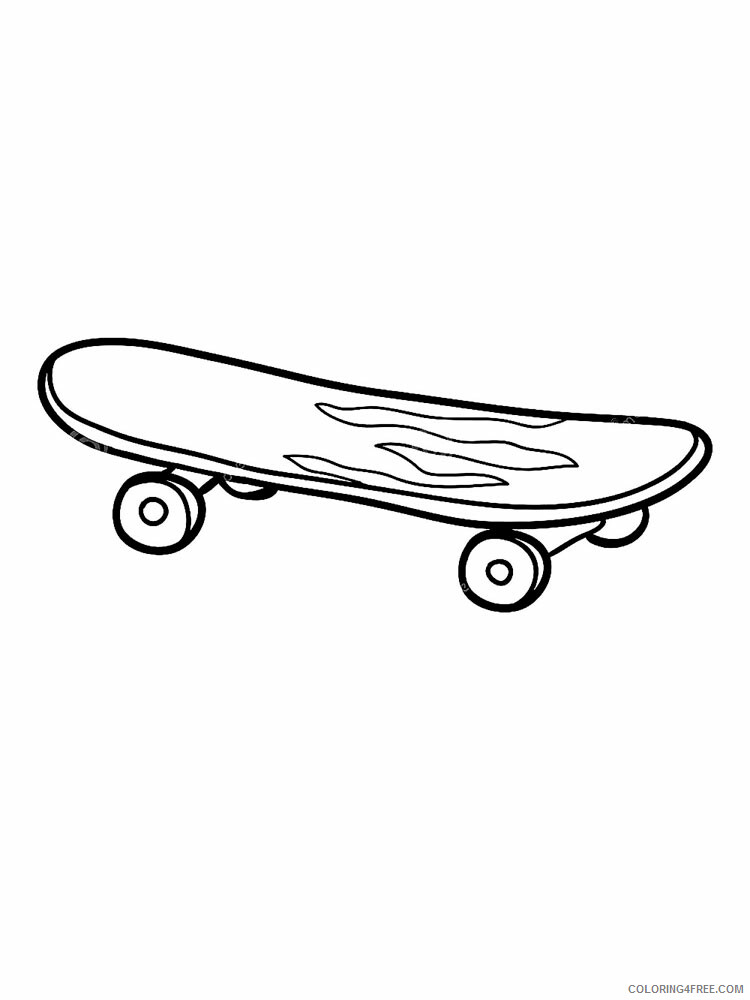 Skateboarding Coloring Pages Skateboarding 7 Printable 2021 5450 Coloring4free