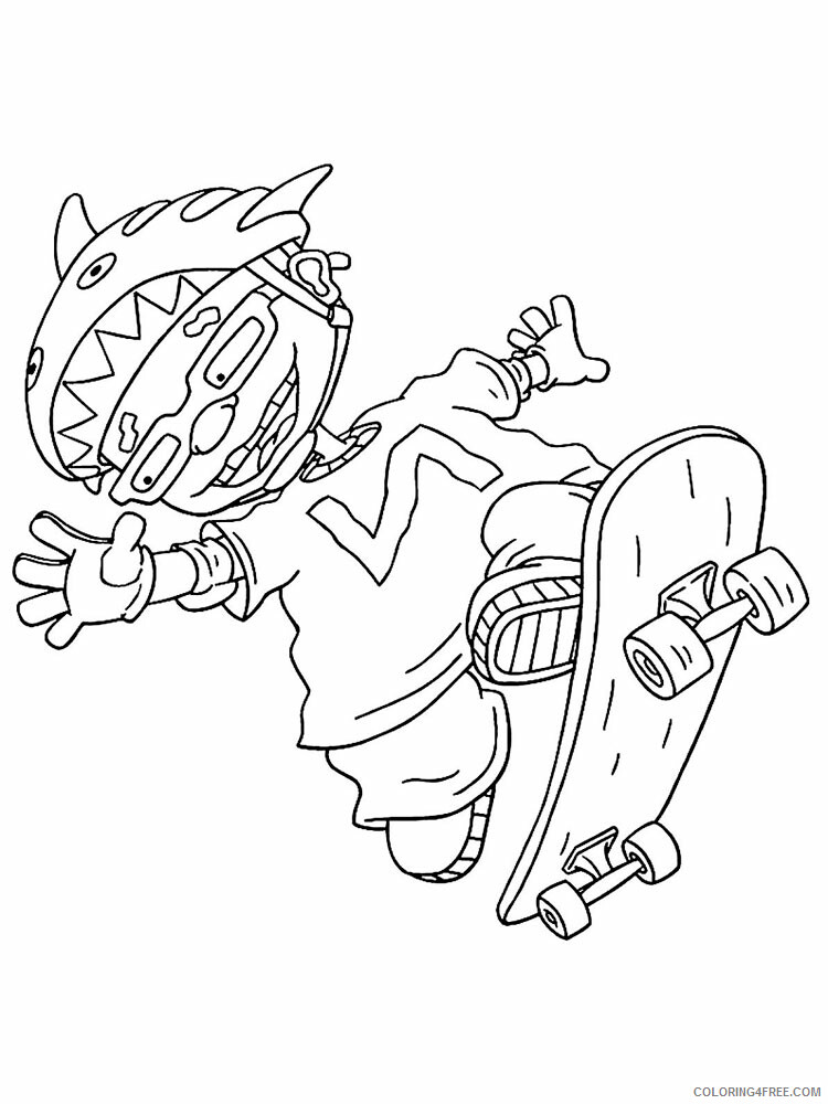 Skateboarding Coloring Pages Skateboarding 8 Printable 2021 5451 Coloring4free