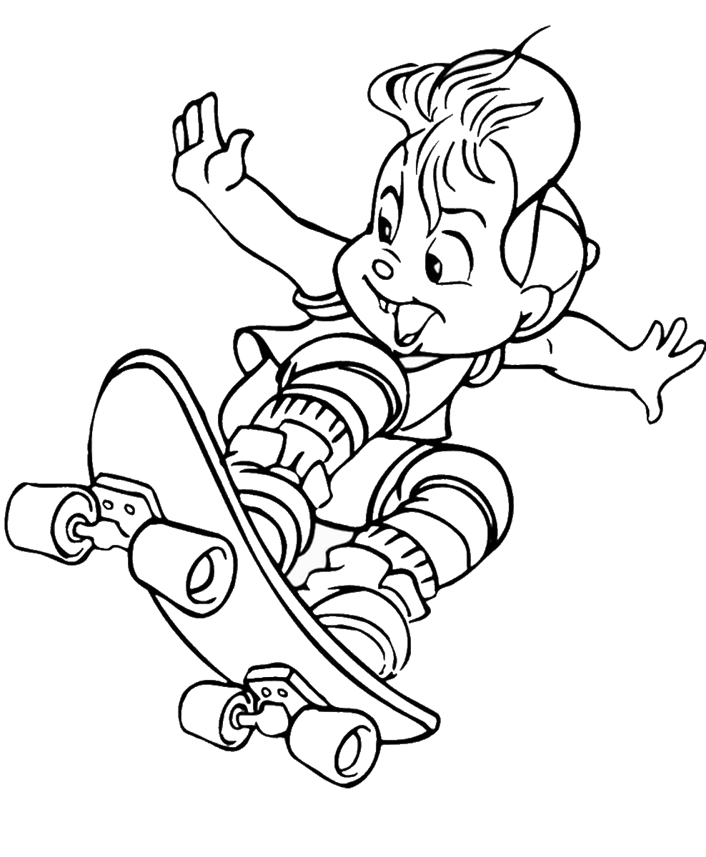 Skateboarding Coloring Pages skateboard_coloring11 Printable 2021 5425 Coloring4free