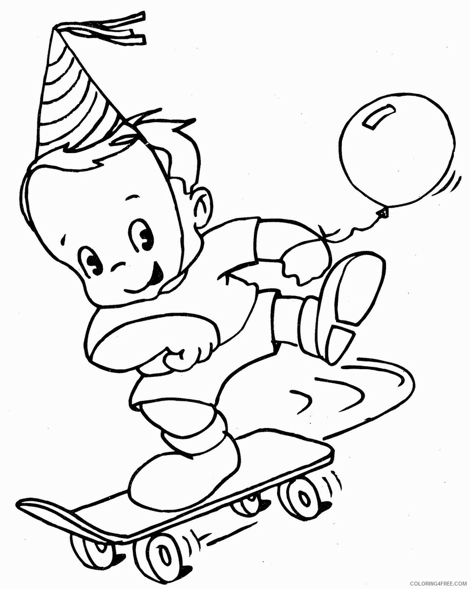 Skateboarding Coloring Pages skateboard_coloring3 Printable 2021 5427 Coloring4free