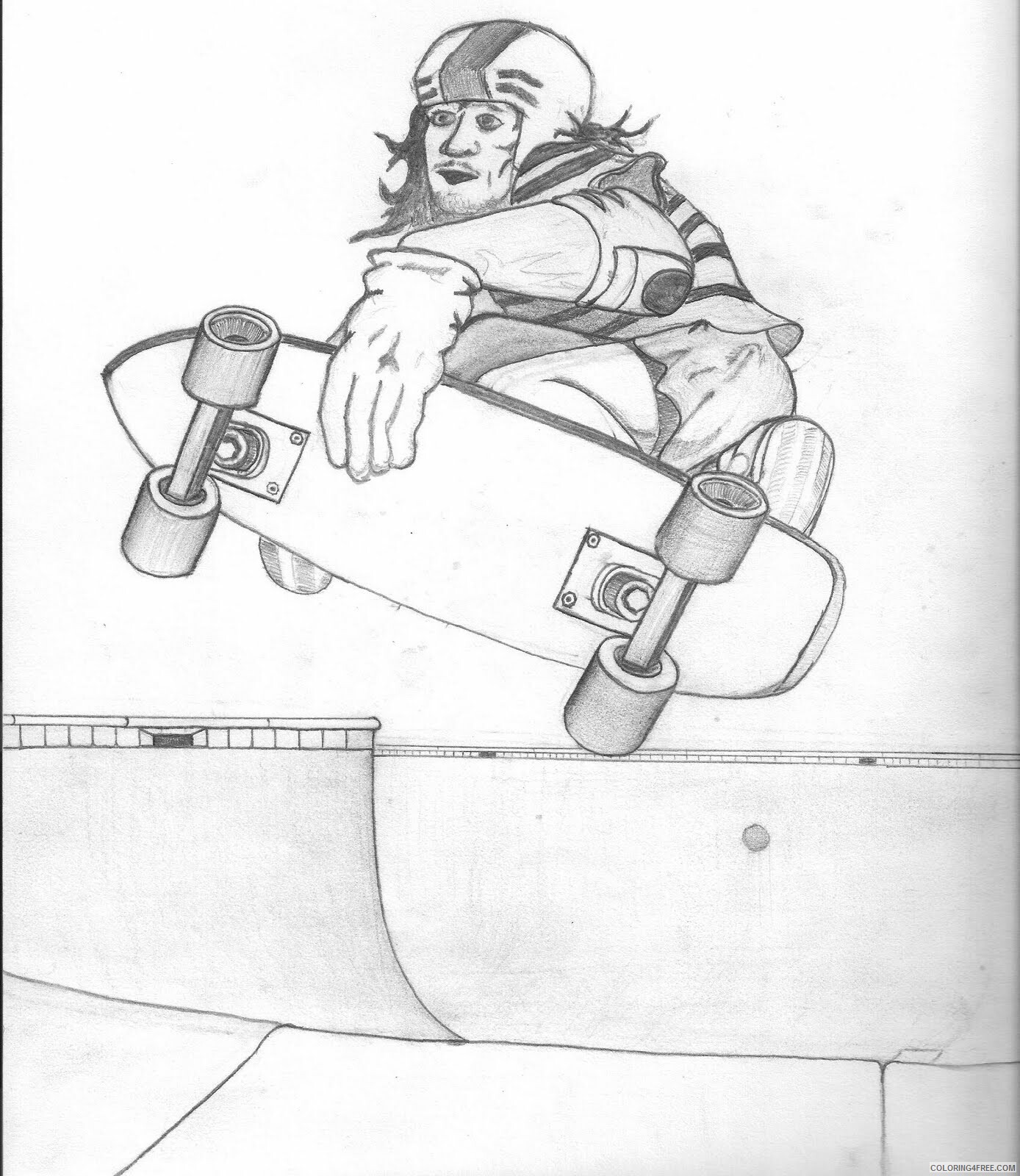 Skateboarding Coloring Pages skateboarding 3 Printable 2021 5445 Coloring4free