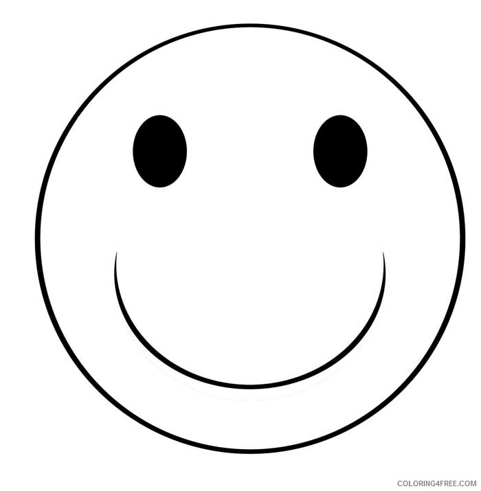 Smiley Face Coloring Pages Free Smiley Face Printable 2021 5461 Coloring4free