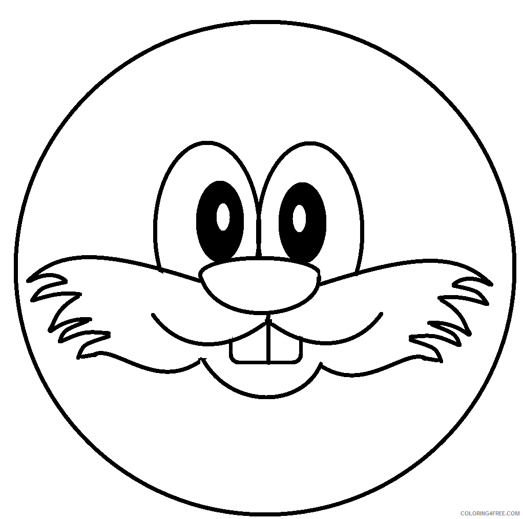 Smiley Face Coloring Pages Free Smiley Face Printable 2021 5462 Coloring4free Coloring4free Com