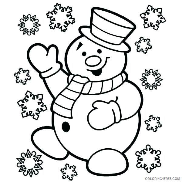 Snowflake Coloring Pages Frosty Snowflake Printable 2021 5491 Coloring4free