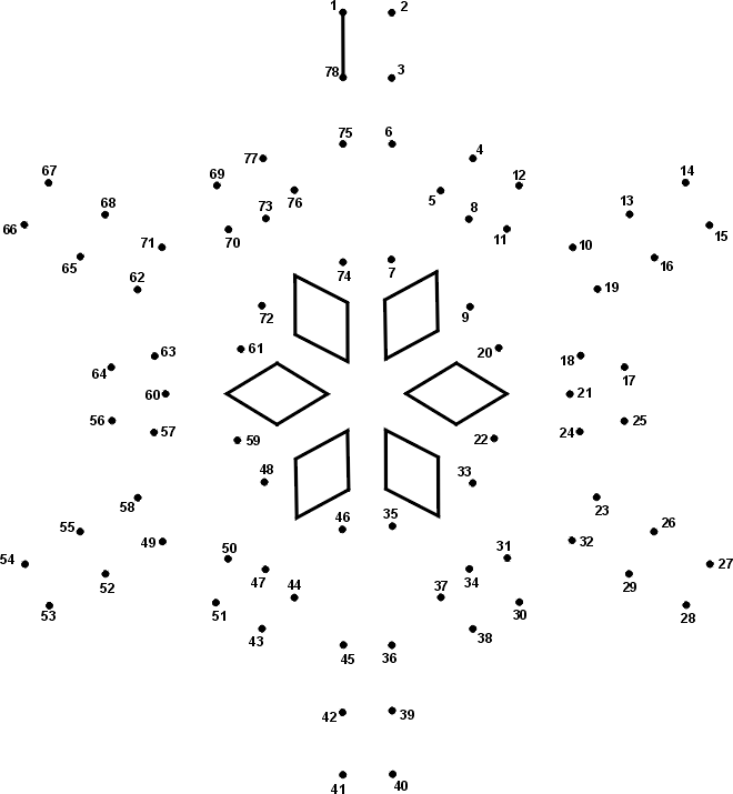 Snowflake Coloring Pages Snowflake Dot to Dot Game Printable 2021 5504 Coloring4free