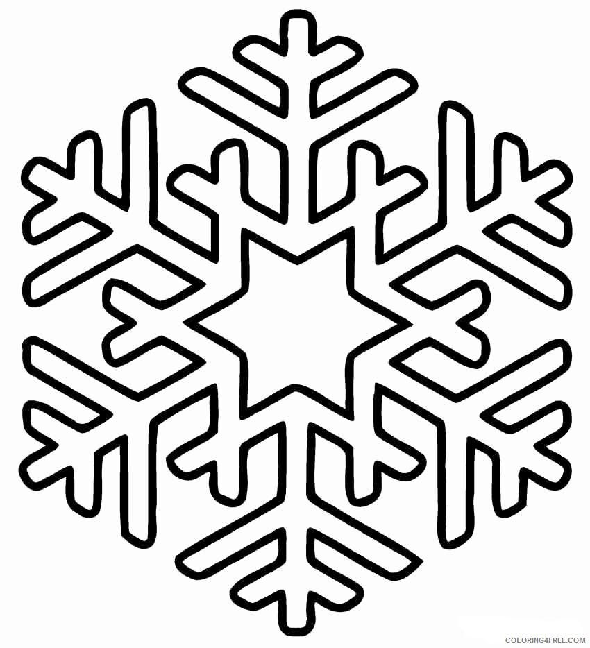 Snowflake Coloring Pages Snowflake Printable 2021 5501 Coloring4free