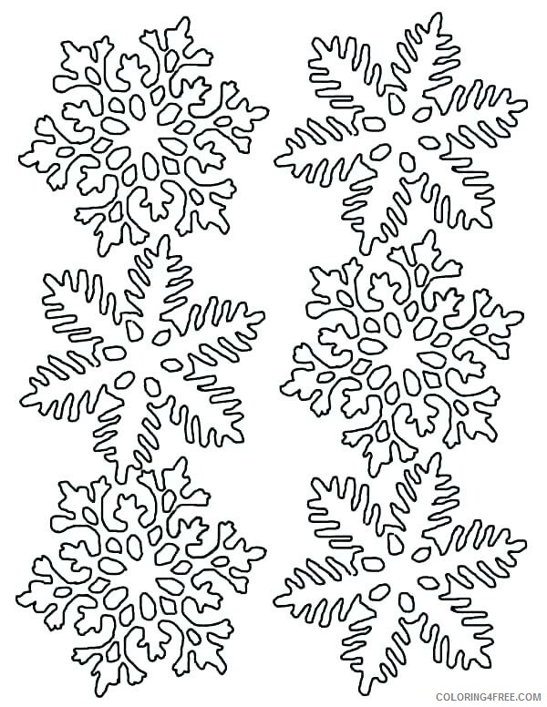 Snowflake Coloring Pages Winter Snowflake Printable 2021 5539 Coloring4free