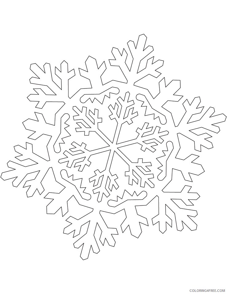 Snowflake Coloring Pages snowflake in the snowflake ornament Printable 2021 5506 Coloring4free