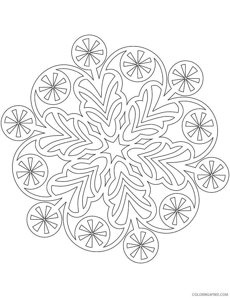 Snowflake Coloring Pages snowflake with lollipops Printable 2021 5531 Coloring4free