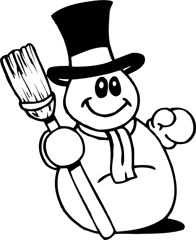 Snowman Coloring Pages Cute Snowman Printable 2021 5550 Coloring4free