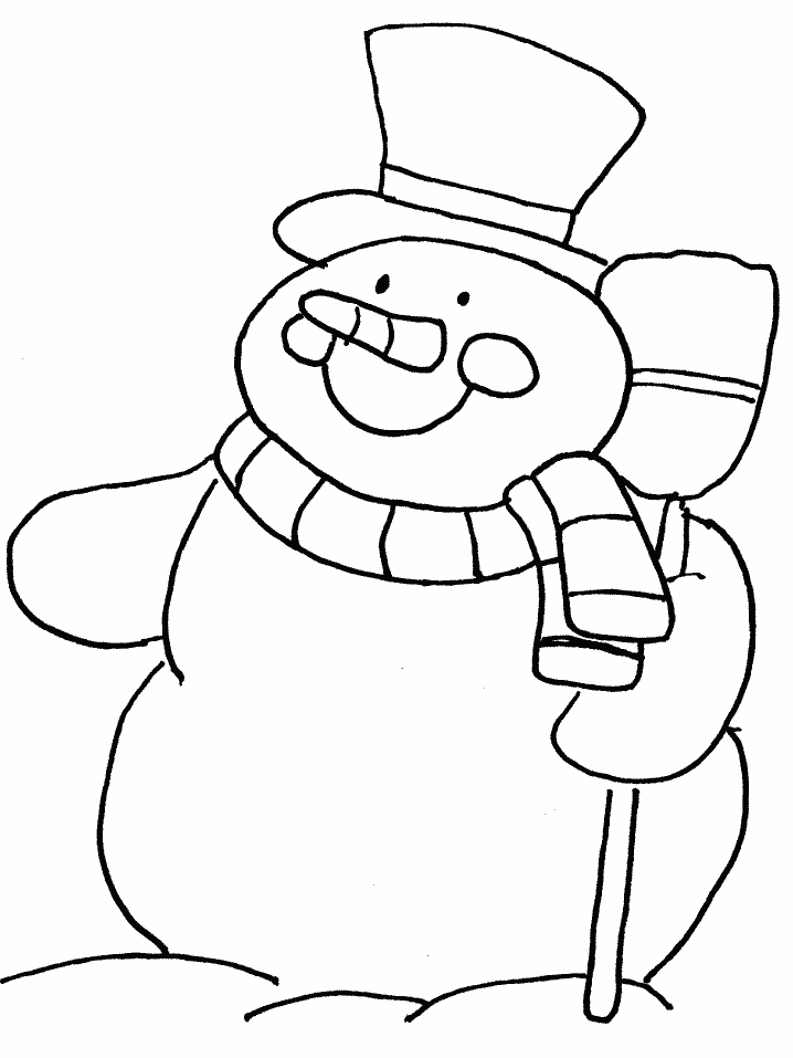 Snowman Coloring Pages Cute Snowman Printable 2021 5551 Coloring4free