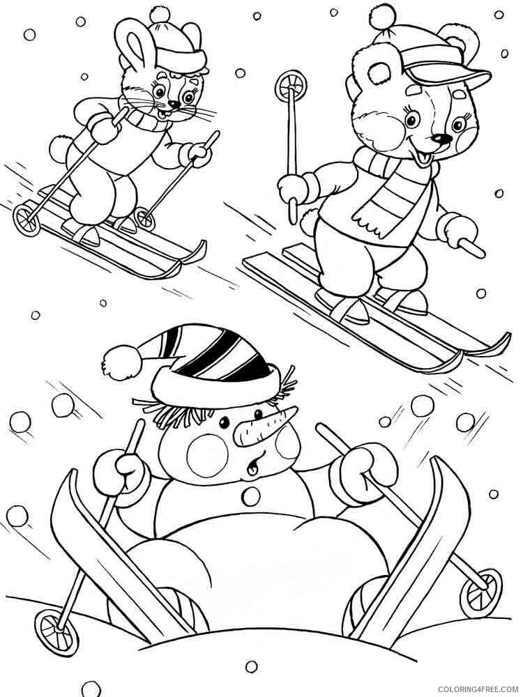 Snowman Coloring Pages Snowman 19 Printable 2021 5589 Coloring4free