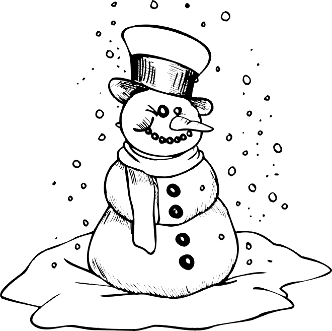 Snowman Coloring Pages Snowman Printable 2021 5579 Coloring4free