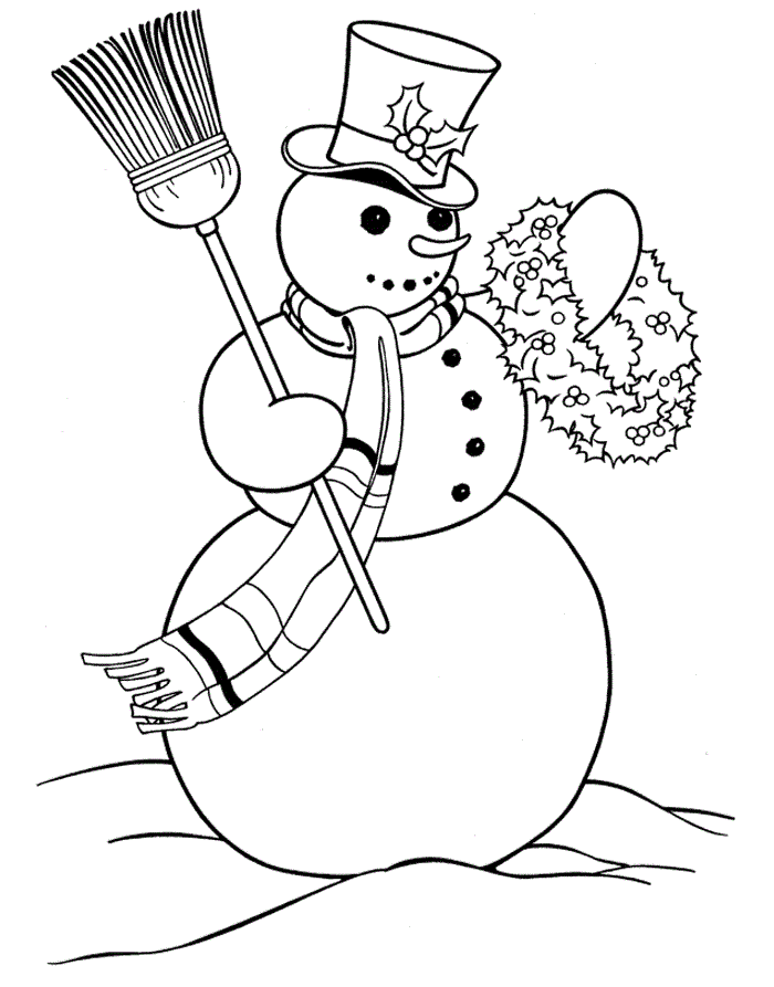 Snowman Coloring Pages Snowman Printable 2021 5611 Coloring4free