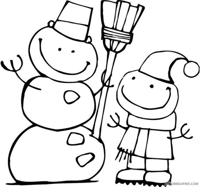 Snowman Coloring Pages Snowman Sheets Free Printable 2021 5609 Coloring4free